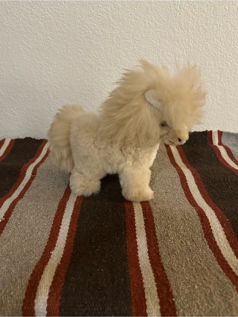 Handmade Real Alpaca Fur Palomino Horse Stuffed Animal  made in Peru